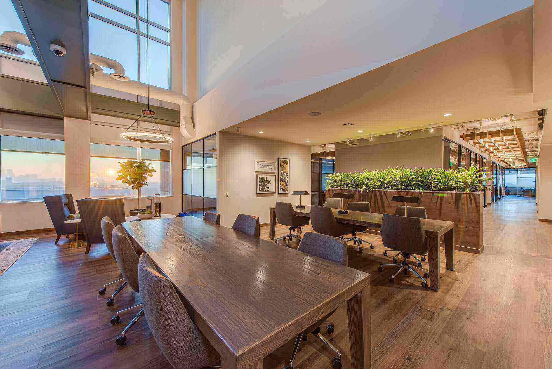 3 Person Coworking Desk