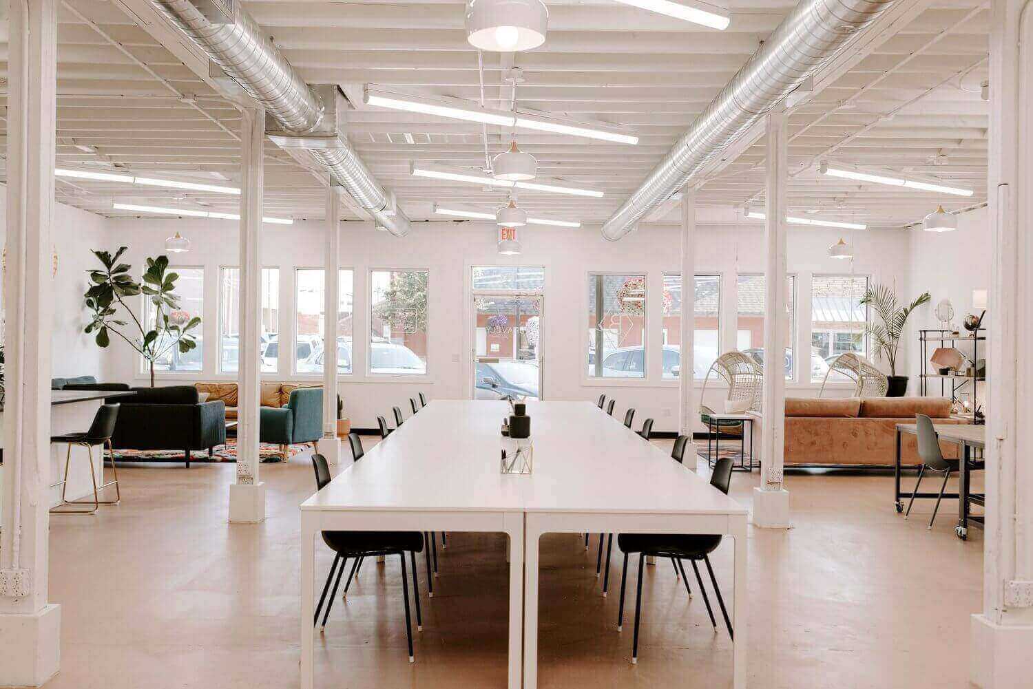 3 Person Coworking Desk