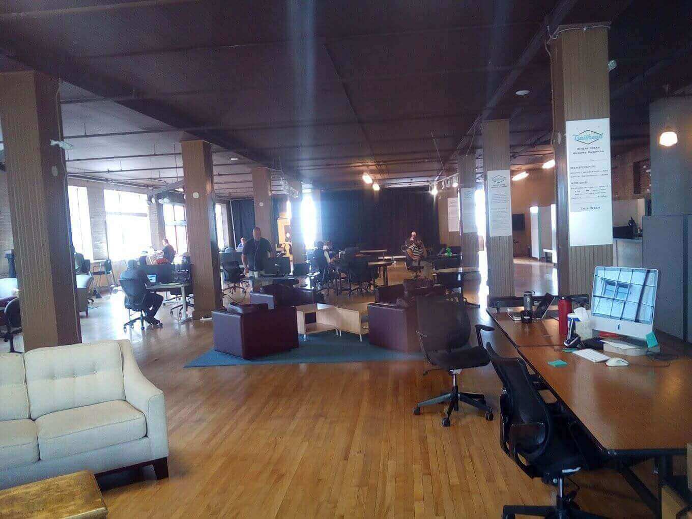 3 Person Coworking Desk