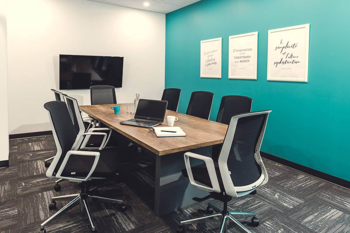 3 Person Coworking Desk