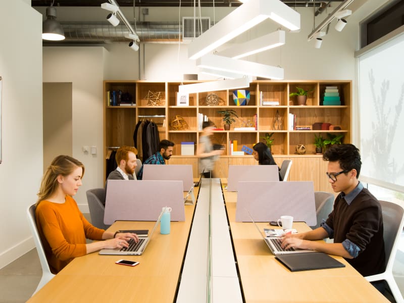 1 Person Coworking Desk